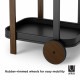 Carrello da portata da cucina con ruote dal design moderno ed elegante