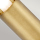 Paletto luce da giardino moderno in ottone da esterno con diffusore in vetro