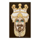 Quadro dipinto a mano su tela "Teste di moro crown" 110x65 set 2pz