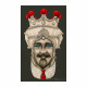 Quadro dipinto a mano su tela "Teste di moro crown" 110x65 set 2pz