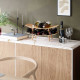 Porta bottiglie da tavolo in legno dal design moderno ed elegante "Vinola"
