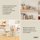 Portafoto in legno con cornice bifacciale dal design moderno