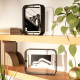 Portafoto in legno con cornice bifacciale dal design moderno grande