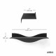 Set 2 mensole da parete dal design moderno