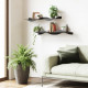 Set 2 mensole da parete dal design moderno