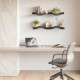 Set 2 mensole da parete dal design moderno