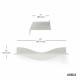 Set 2 mensole da parete dal design moderno