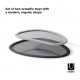 Set 2 vassoi dal design moderno