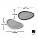 Set 2 vassoi dal design moderno