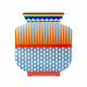 Vaso piccolo dal design moderno in plexiglass con decoro Osaka