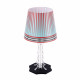 Abatjour da comodino in plexiglass con lampadina a LED di design Foulard