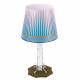 Abatjour da comodino in plexiglass con lampadina a LED di design Modern