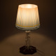 Abatjour da comodino in plexiglass con lampadina a LED di design Modern
