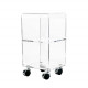 Carrello in plexiglass in stile moderno per bagno "Multy Xs"