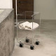 Carrello in plexiglass in stile moderno per bagno "Multy Xs"