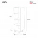 Carrello multiuso per accessori del bagno con struttura in plexiglass "Multy"