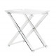 Carrello pliant tavolino pieghevole con struttura in plexiglass moderna