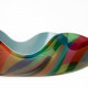 Centrotavola piccolo in plexiglass dal design moderno decoro Rainbow