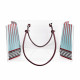 Contenitore porta oggetti grande in plexiglass linee moderne decoro Foulard