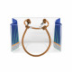 Contenitore porta oggetti piccolo in plexiglass decoro Ethnic