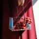 Contenitore porta oggetti piccolo in plexiglass decoro Foulard