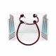Contenitore porta oggetti piccolo in plexiglass decoro Foulard