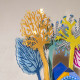 Corallo del mediterraneo grande in plexiglass per vaso