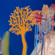 Corallo del mediterraneo grande in plexiglass per vaso