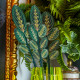 Fiore di calathea grande in plexiglass per vaso