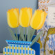 Set 6 pezzi Fiore di tulipano in plexiglass per vaso 