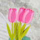 Fiore di tulipano piccolo in plexiglass per vaso