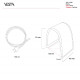 Lampada da comodino a Led dal design moderno versione Line