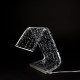 Lampada da comodino a LED in plexiglas dal design moderno Stardust