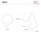 Lampada da comodino a LED in plexiglas dal design moderno Online