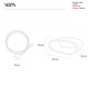 Lampada da tavolo a LED dal design moderno foglia di rame