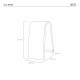 Lampada da tavolo a LED in plexiglas dal design moderno Bora Bora