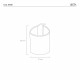 Lampada da tavolo a led struttura in plexiglas dal design moderno Calypso