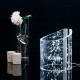 Lampada da tavolo a led struttura in plexiglas dal design moderno ed elegante