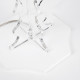 Lampada da tavolo in plexiglass con lampadina a LED di design Basic