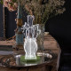 Lampada da tavolo in plexiglass dal design moderno con luce a LED