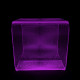 Lampada da tavolo media a LED struttura in plexiglass dal design moderno