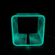 Lampada da tavolo media a LED struttura in plexiglass dal design moderno