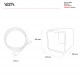 Lampada da tavolo media a LED struttura in plexiglass dal design moderno