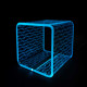 Lampada da tavolo media a LED struttura in plexiglass dal design moderno