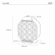 Lampada da tavolo media ricaricabile a LED in plexiglass dal design moderno