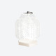 Lampada da tavolo piccola ricaricabile a LED in plexiglass dal design moderno
