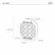 Lampada da tavolo piccola ricaricabile a LED in plexiglass dal design moderno