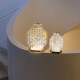 Lampada da tavolo piccola ricaricabile a LED in plexiglass dal design moderno