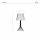 Lampada da tavolo ricaricabile a led dal design moderno