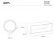 Lampada da terra a LED grande in plexiglas in stile moderno